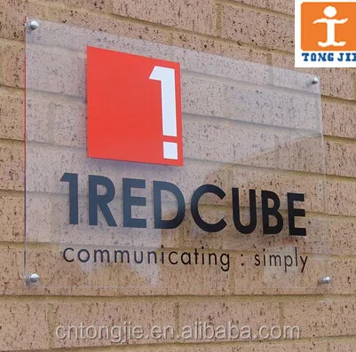 Print on clear acrylic acrylic display