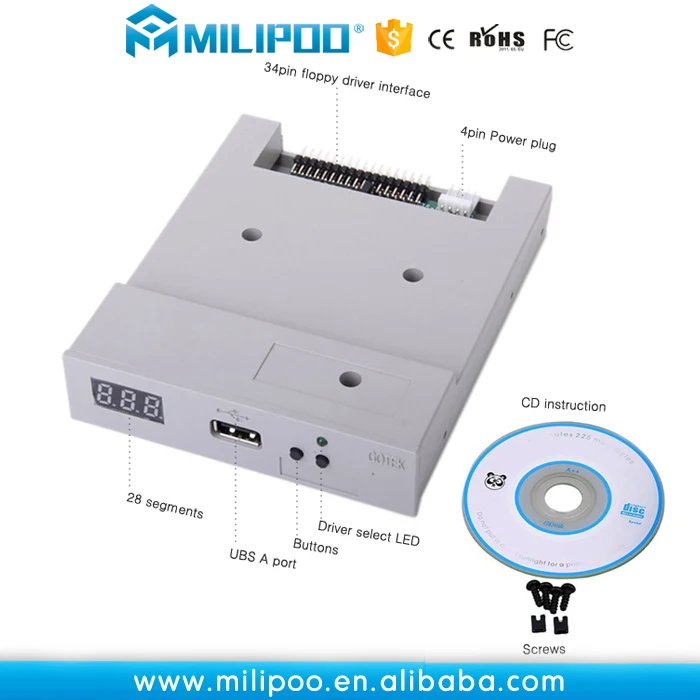 
USB Floppy Drive USB Emulator for Tajima,Happy,Brother,Barudan,SWF,ZSK embroidery 