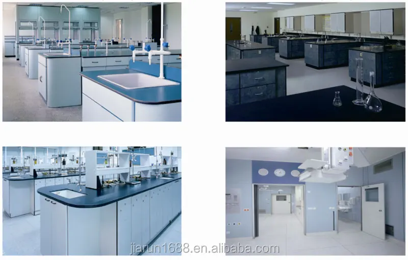 Lab Central Table for School Factory Customized Laboratory test Stand Chemical Laminate Laboratory Working Table