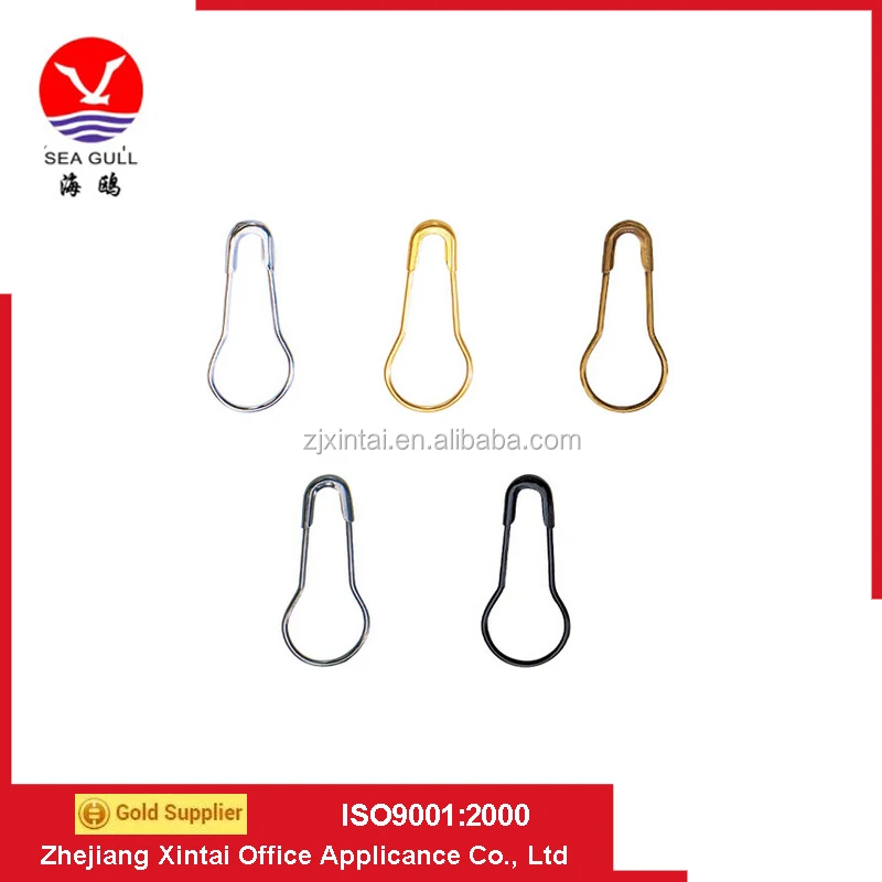 wholesale metal pear shape safety pins with good quality