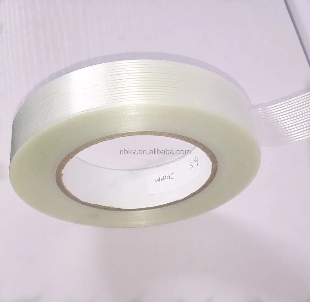 High Quality Heavy Duty Waterproof Rubber  Fiberglass Polyester Filament Strapping Strong Reinforced Packing Bunding Tape