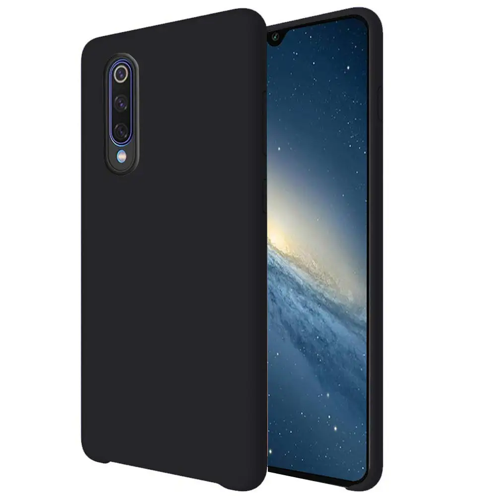 Case For Xiaomi Mi9 Liquid Silicone Slim Rubber Color Design Shockproof Protective Back Cover For Xiaomi Mi 9 Smartphone