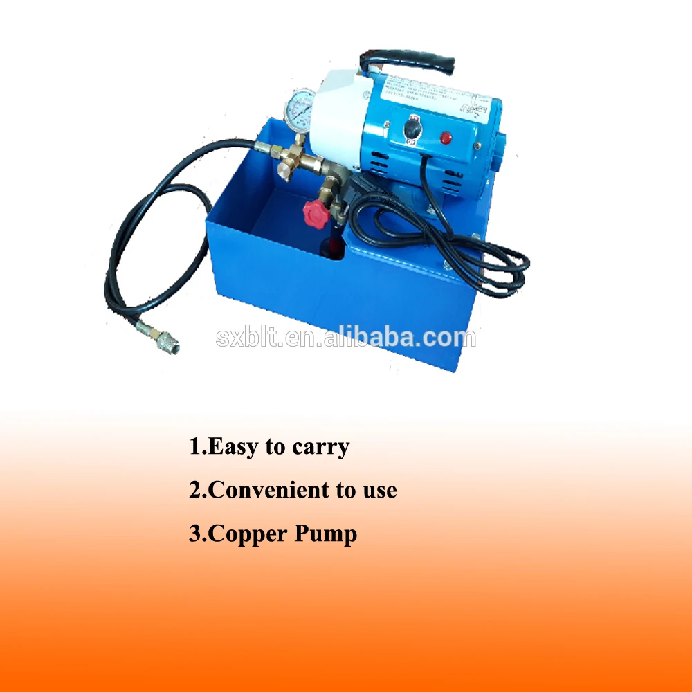 Standard type 0 - 25 bar test pressure pump / electrohydropress pump DSY-25 / 3.0L / m for pipeline with tank