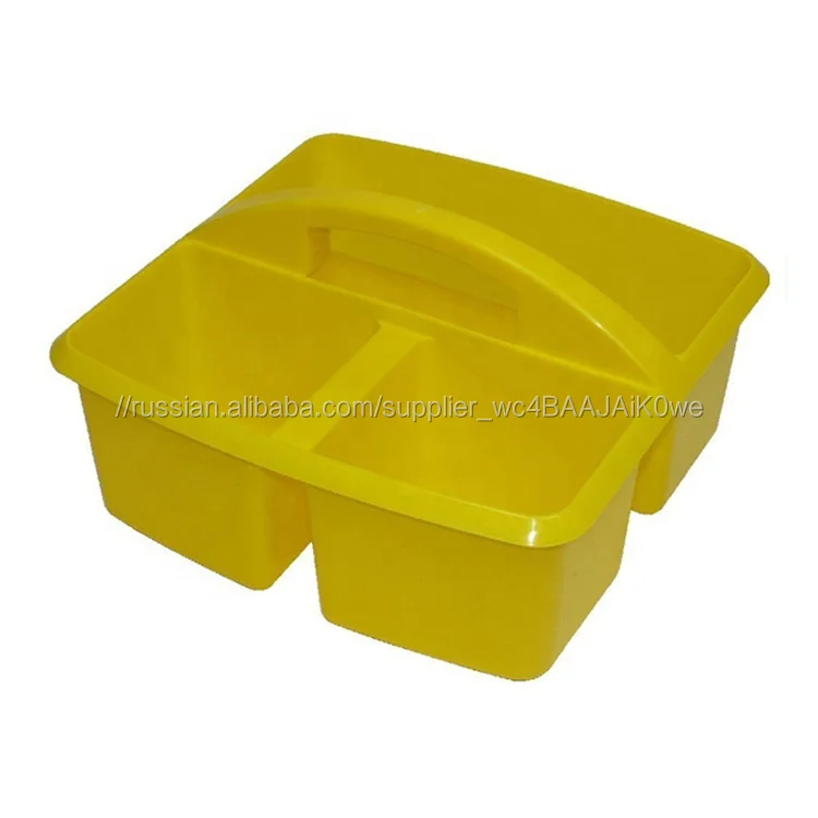 ESD многоцелевой пластиковый Хранения Caddy корзины с 2 отсеками для класса