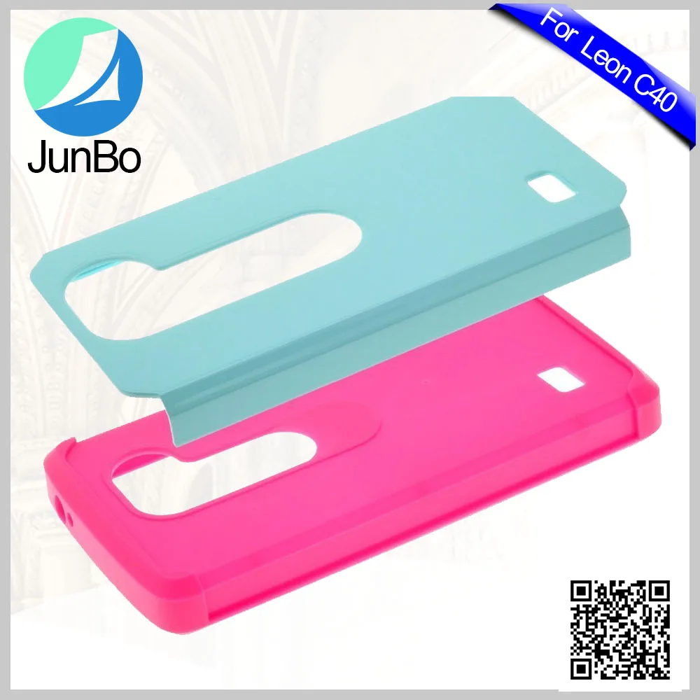 2 in 1 Soft Silicon Gel Plastic Phone Case for LG Leon C40