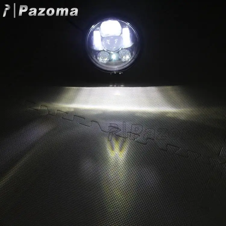 New Universal Motorcycle E-marked LED Projector Headlight For Harley Bobber Chopper Cafe Racer