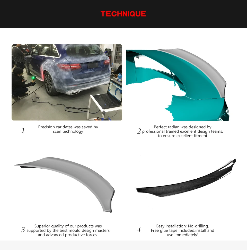 Carbon Fibre S5 Rear Ducktail Spoiler for Audi A5 SLINE S5 B8.5 Coupe 2-Door 08-16