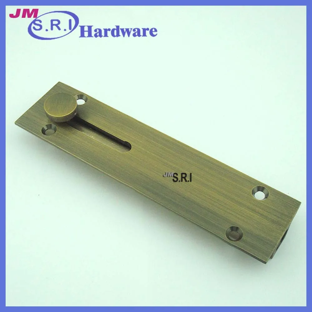 Modern brass surface mounted floor door lock bolt