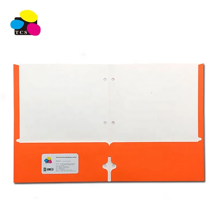 High Quality Cheap ECO-Friendly Lehui100pcs/PDQ  Letter Size  Assorted Color Two Pockets Paper File Folder