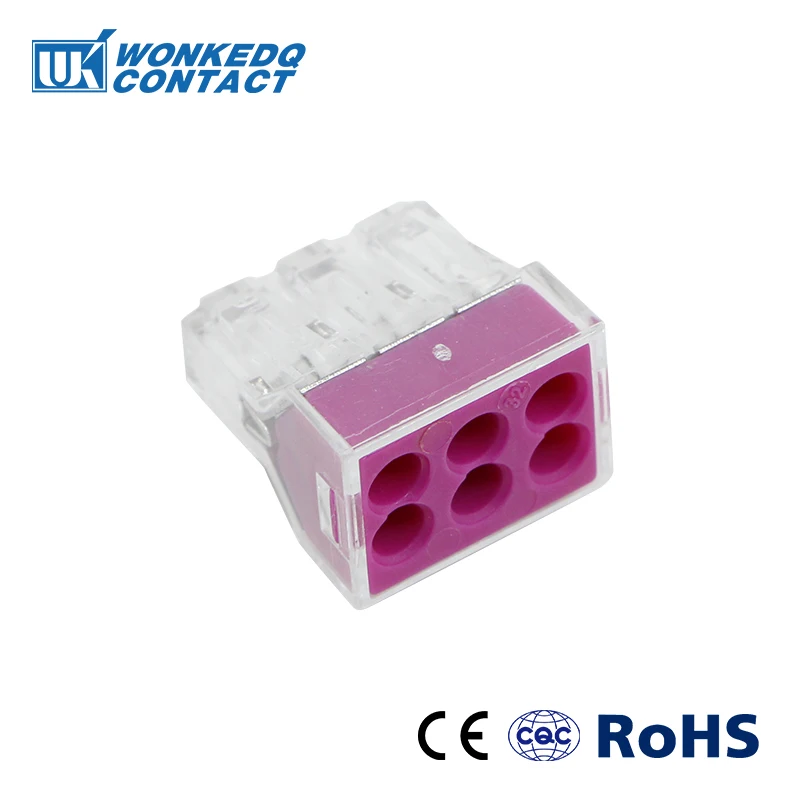 773-106 заменить Wago 773 Подключите 6 полюсов быстрого соединения