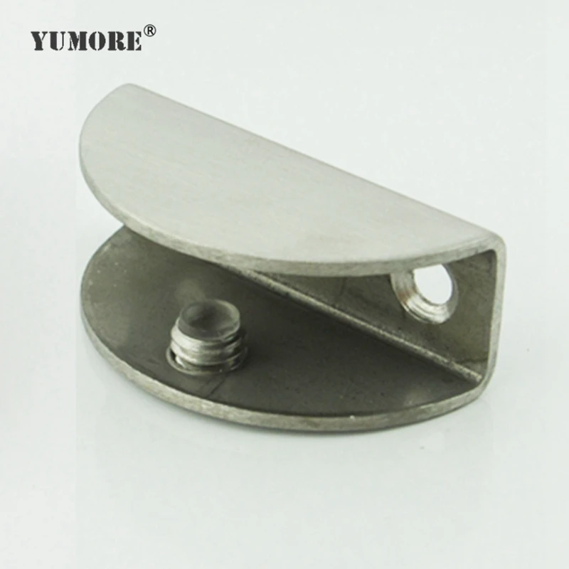 Сверхпрочные, дешевые, современные, прочные, стеклянные, металлические фитинги для мебели, бесшовные трубы из нержавеющей стали, Мини c зажимы