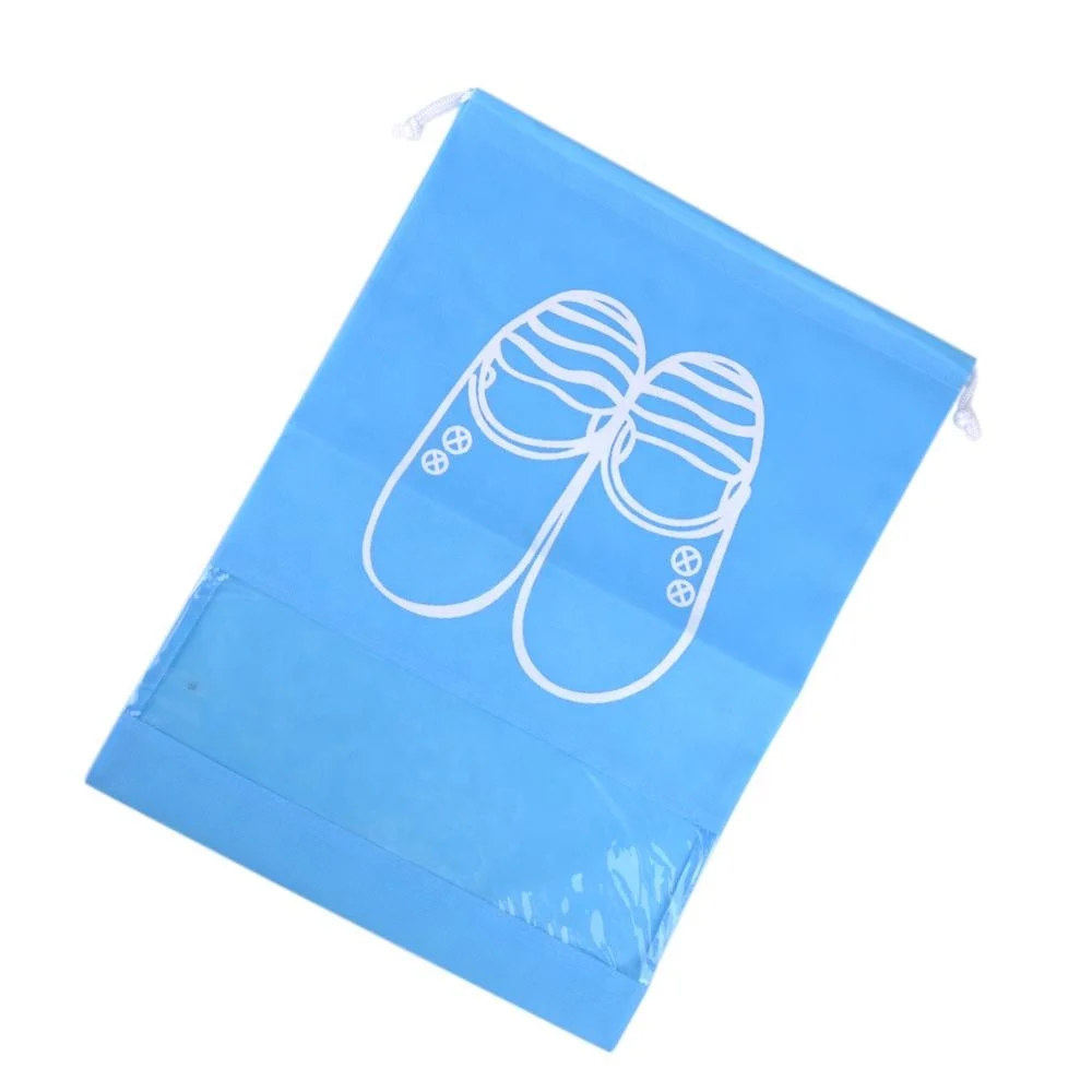 Hot Sale High Quality OEM Wholesale Packing Bag CMYK Printing Promotional  Custom Logo Non Woven Drawstring Shoe Bag