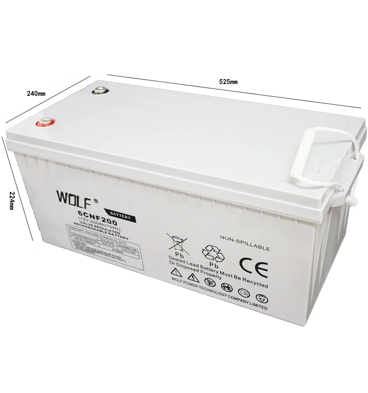 Large Capacity Deep Cycle 12v 24v 36v 48v 200ah 300ah 400ah Rechargeable Lead Acid Solar Battery for Car