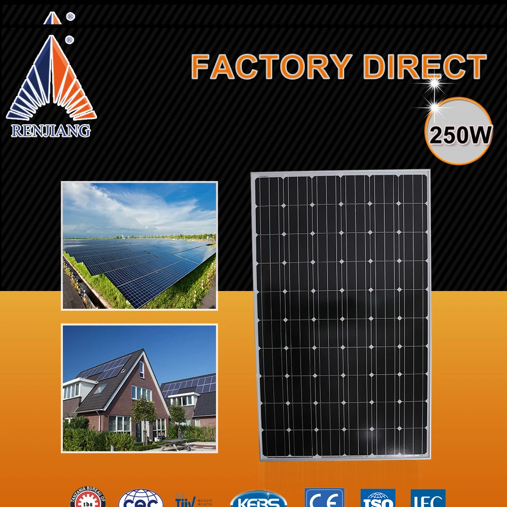 
2018 A Grade High Efficiency solar panel 250W 260W 300W 156mmx156mm Monocrystalline Silicon Buy Monocrystalline Solar Cell 