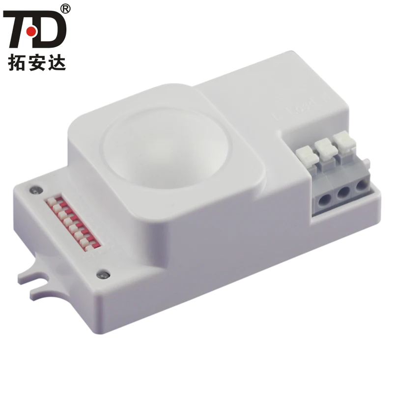 
220 - 240V 1000W Ceiling Mounted 360 Degree Microwave and Infrared PIR Motion Sensor, Microwave Radar Sensor Switch 