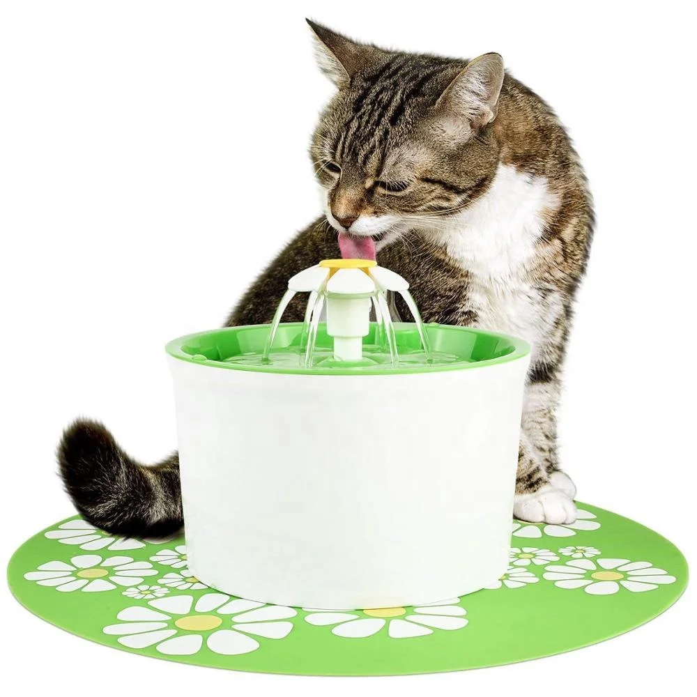 
Super Quiet Automatic Pet Water Fountain Flower Cat Water Fountain Quiet Cat Drinking Fountain 