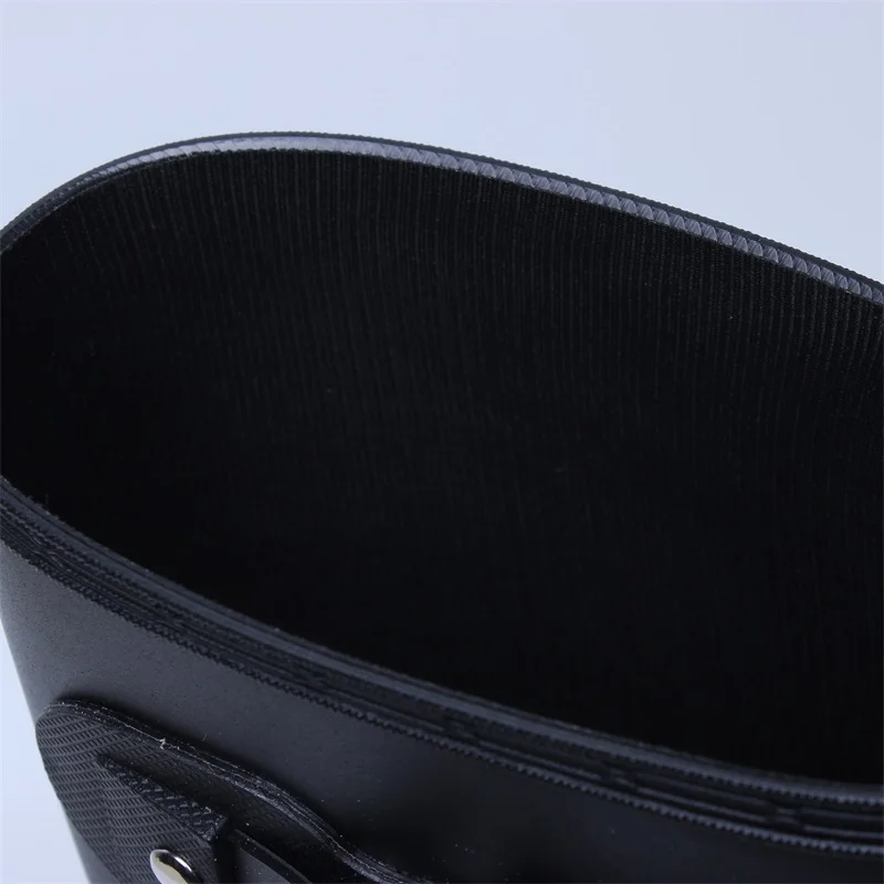 Classic Black Wellies New Design Fashion Wellington Pvc Waterproof Rain Boots With BucklesDurable For Women Rain Knee High Shoes