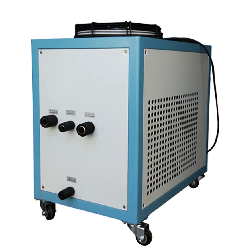 Промышленный воздушный охладитель с двойным винтовым компрессором, 100 тонн