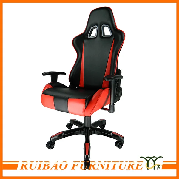 2016 Новый Стильный Используется Полная Сдерживание PU Кожаный Игры Стул с Колесами