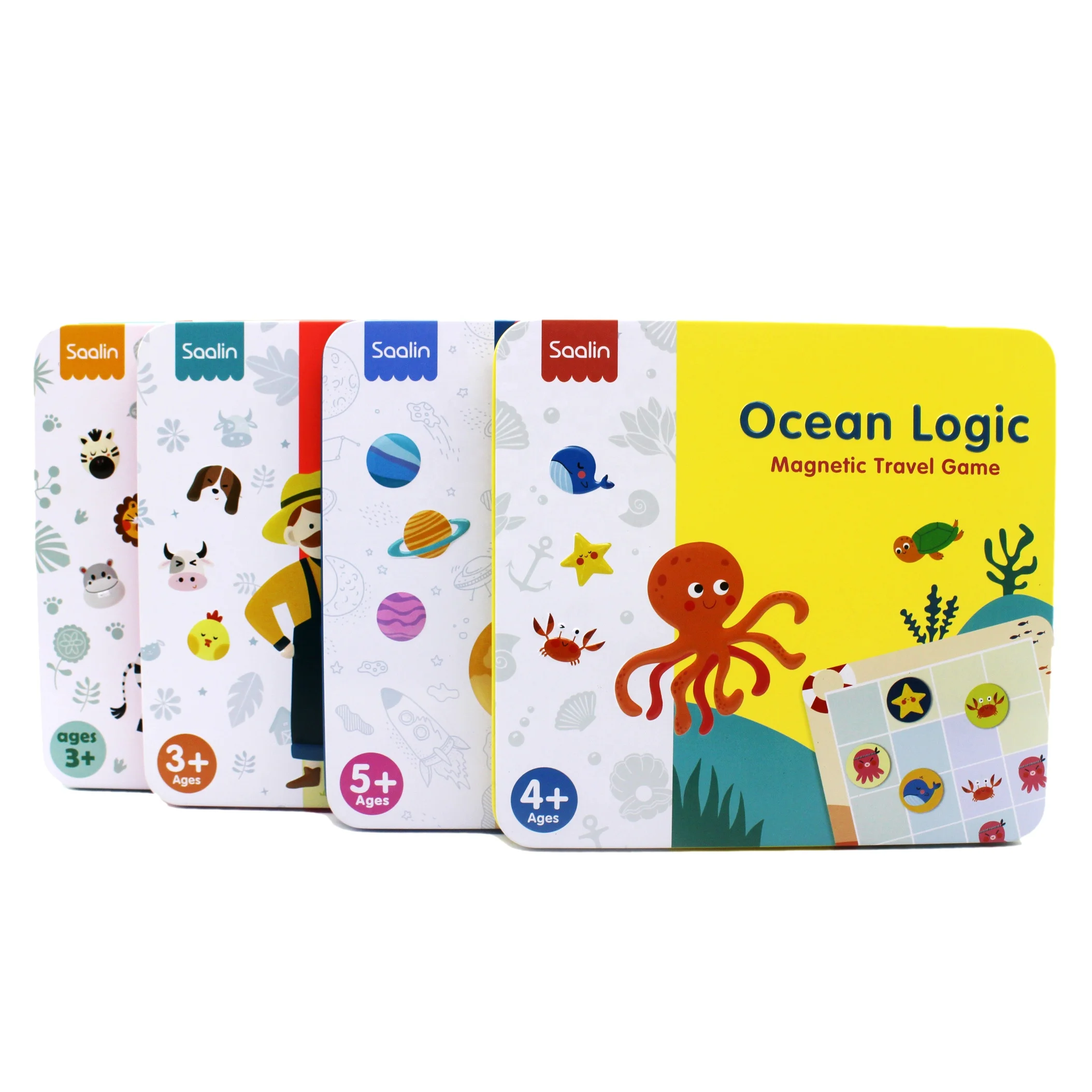 2019 Newest Hot Saalin Magnetic Mind Jungle Logic Game Travel Game for kids Theme Ocean
