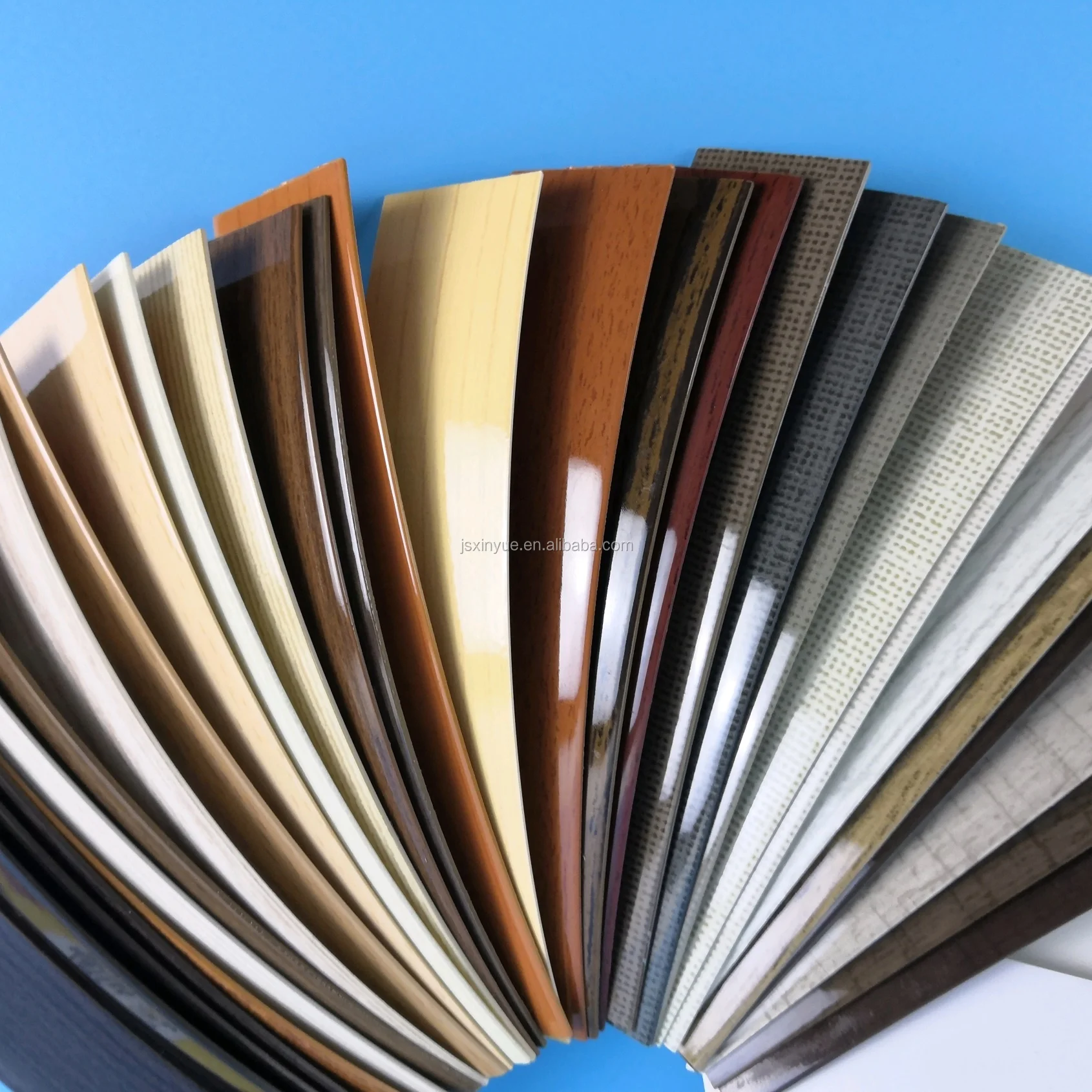 Match color and pattern PVC edge according to PVC film and HPL sheets