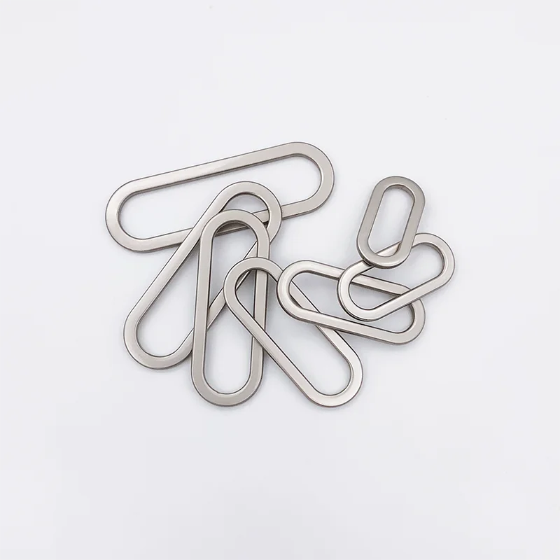 Овальный аксессуар для одежды на заказ, металлическая пряжка для сумки обуви