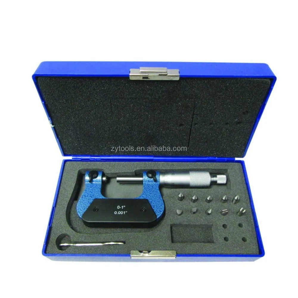 
QLR Screw Thread meauring outside Micrometer With Anvils in fiited case 