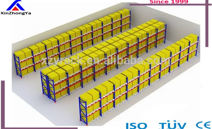 Pallet Racking Powder Coated CE   Warehouse Rack White/ORANGE