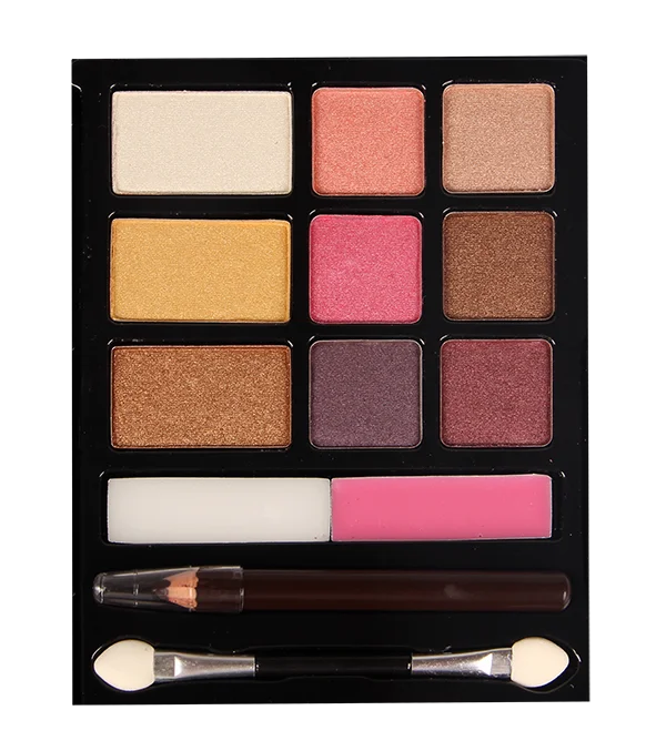
Private Label Factory Supply Wholesale 10 Color Eyeshadow Highlight Blusher Eyeliner pencil Cosmetic Makeup Mixing Combo Palette 