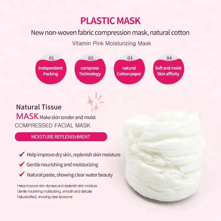 BIOAQUA Pro-thin Skin Care DIY Disposable Nonwoven Fabric Compressed Facial Mask