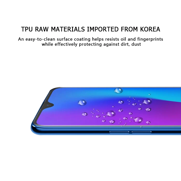 Manufacturers in china mobile phonr Anti blue light Anti shock waterproof TPU Screen protector for op po find 9