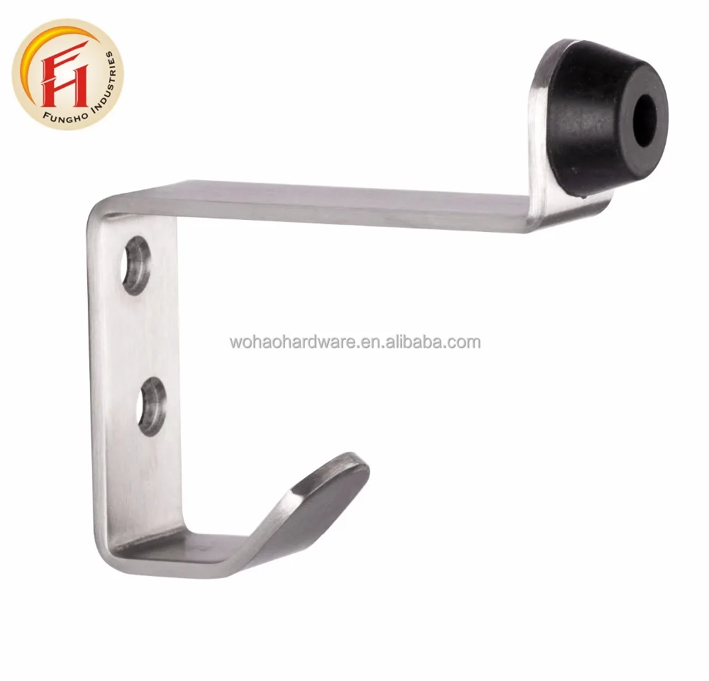 
Best selling bathroom round bar strong robe wall mounted stainless steel 304 hanger kitchen towel hook for clothes line hanger 