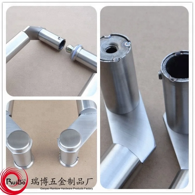 Wholesale rose gold back to back  stainless steel sliding glass interior door pull handles