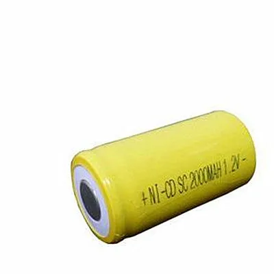 NiCD 1.2V rechargeable SC size1500mah Li-ion battery for camera/tools