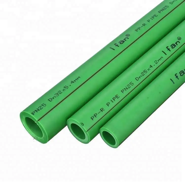 grey color ppr pipe type 3 with fitting hot sales pn 25 Transparent heat insulation plastic water supply ppr pipe size
