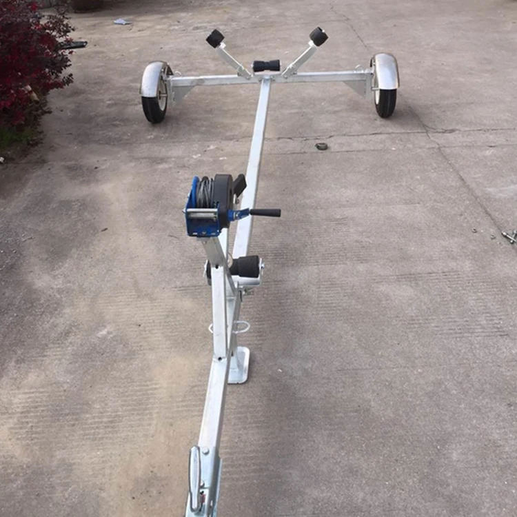 2018 China Supply Trailer Utility Galvanized Boat Transport Trailer