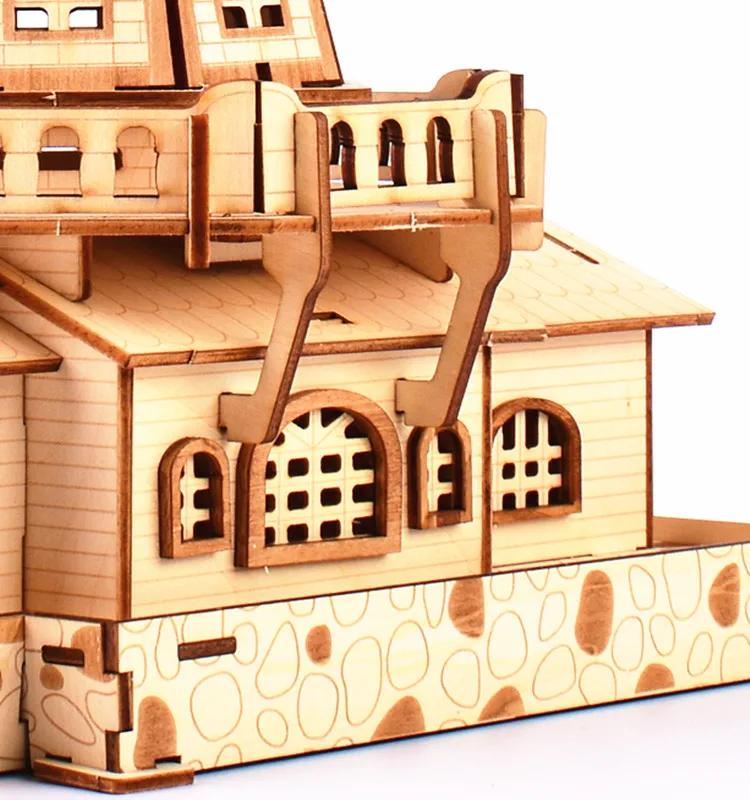 Assemble Thousand Sunny 3D Jigsaw Puzzle Educational  Dutch windmill Cheap 3D Wooden Puzzle