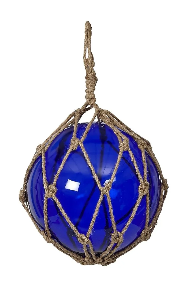 Fishing Float Ornament blue glass ball