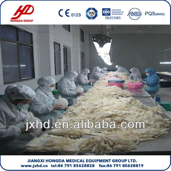 Одноразовые стерильные латексные хирургические перчатки