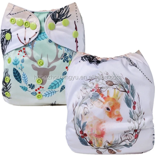 Mumsbest Sika deer Flower Baby Cloth Diaper Reusable Wholesaler of Baby Cloth Diaper
