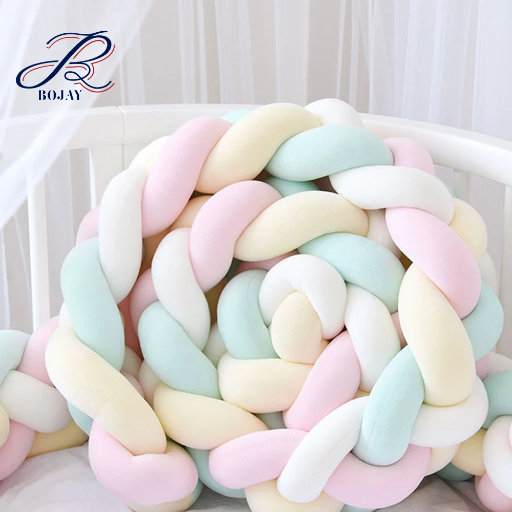 Wholesale Baby Crib Bumper Handmade Baby Bed Bumper Designer Cushion 2M, 3M Baby Crib Bumper