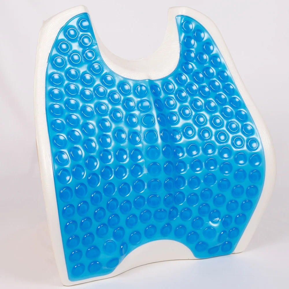 Wholesale ergonomic gel memory foam lumbar pillow office chair car trucker cooling gel waist back pillow for drivers