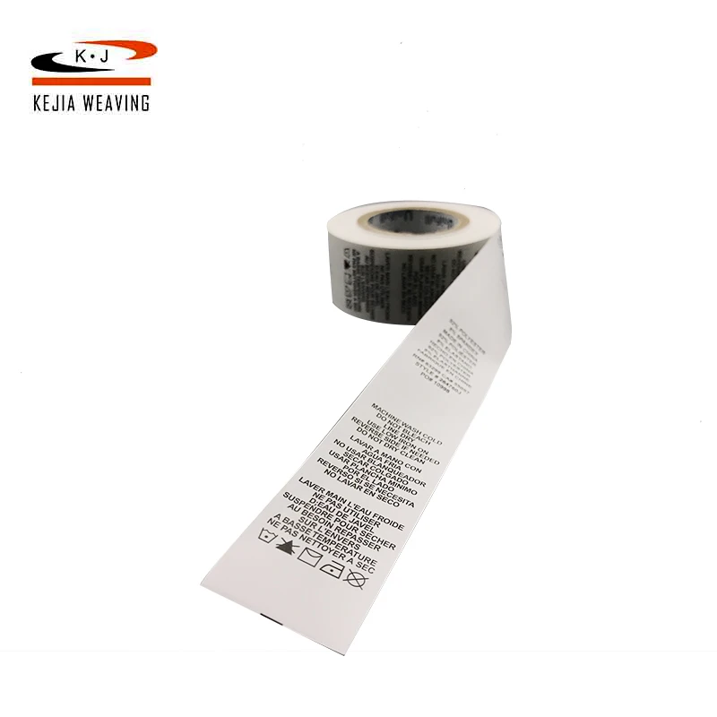 Customized Personalized Printed Branded Logo Branded Satin Label Ribbon Branding Printing with Company Logo