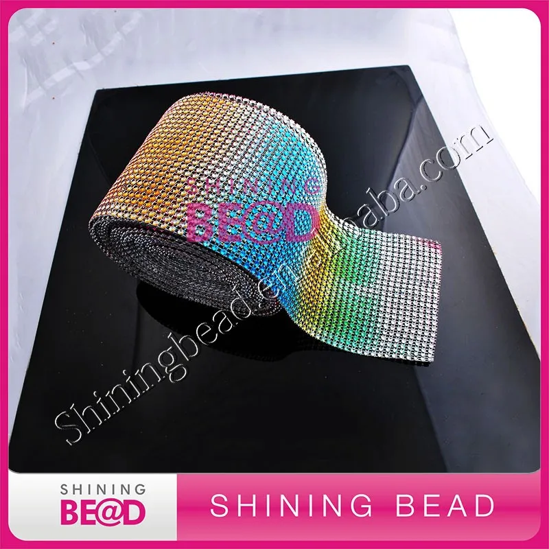 Высококачественная пришивная пластиковая сетчатая отделка без горного хрусталя для обуви