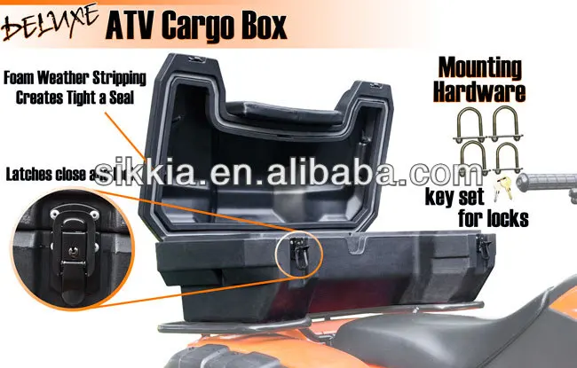 QUAD BOX CASE can be fixed on front of ATV HANMA