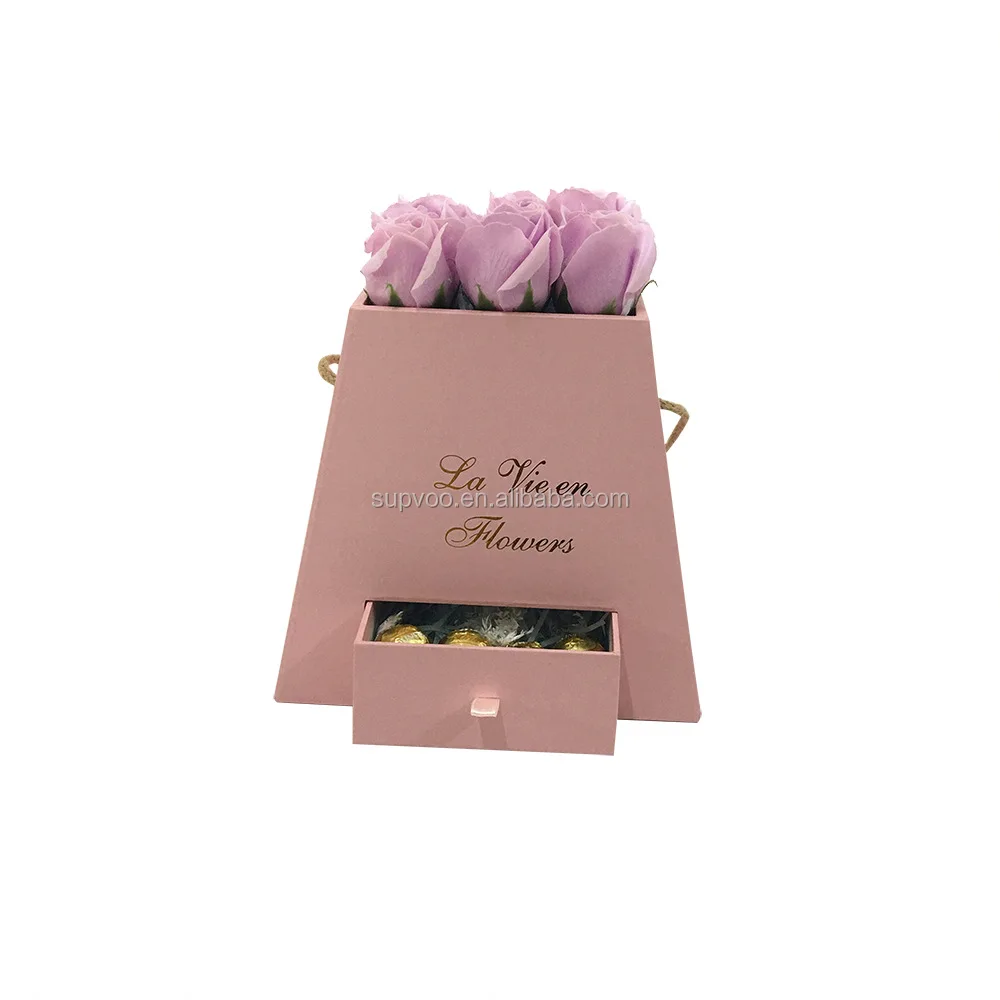 
Hot sale custom flower box luxury with drawer 