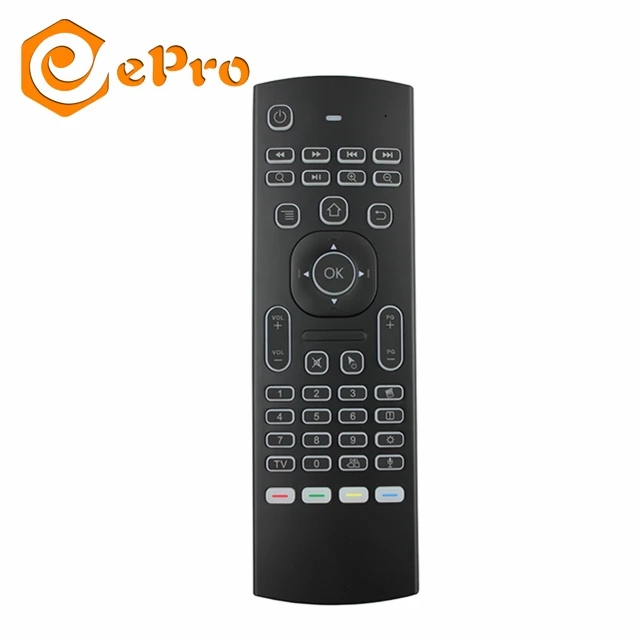High Quality Air Mouse MX3 2.4G Backlit Wireless Mini Keyboard Remote Control for Android TV Box