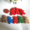Free shipping Exclusive New 1 set pawn chess wooden game pieces educational toys Carcassonne game accessories