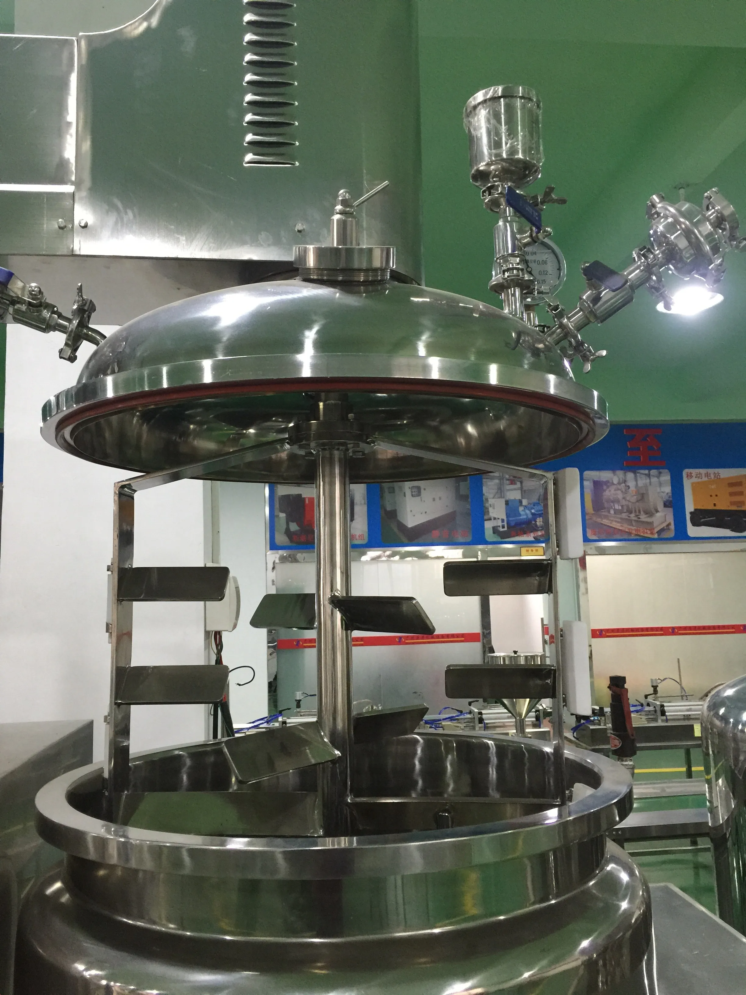 20-500 liters GMP standard vacuum emulsifier mixer homogenizer cosmetics mixer