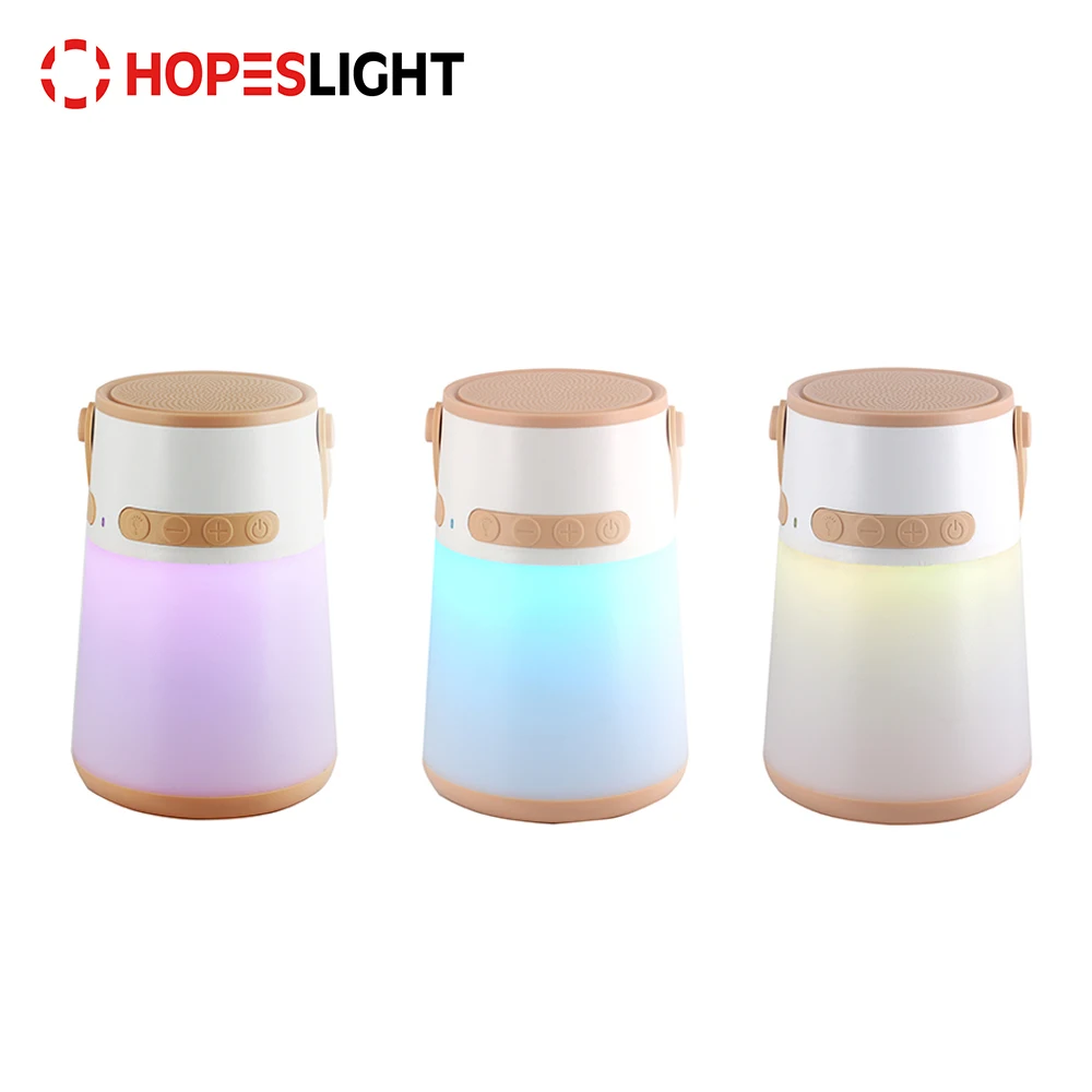 
NEW ARRIVAL ABS 5W IPX5 Hands Free Aux-in USB Rechargeable Wireless Blue tooth 4.1 Speaker LED Camping Lantern 
